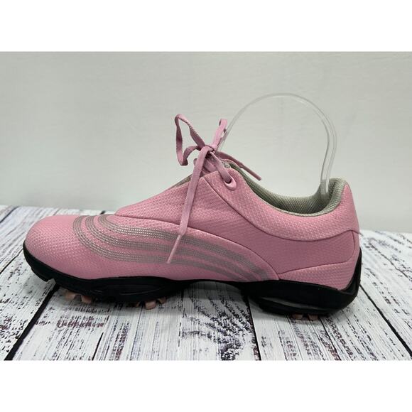 Adidas Z-Traxion Women's Pink Soft Spikes Golf Lace Up Sneaker Shoe US Size 7 - Picture 3 of 14